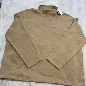 Ocean Coast Men’s 3X Big and Tall Tan Sweater Jacket